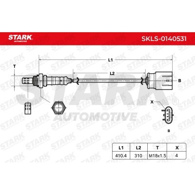 Lambda (Oxygen) Sensor Stark SKLS-0140531 SKLS-0140531 - photo 5