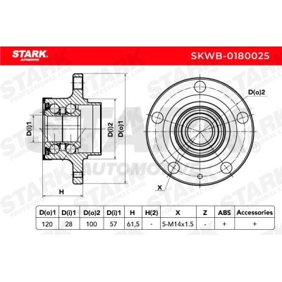 Wheel Bearing Stark SKWB-0180025 SKWB-0180025 - photo 5