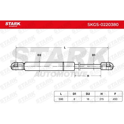 Gas Spring, boot-/cargo area Stark SKGS-0220380 SKGS-0220380 - photo 5