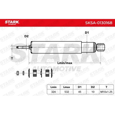 Shock Absorber Stark SKSA-0130168 SKSA-0130168 - photo 3