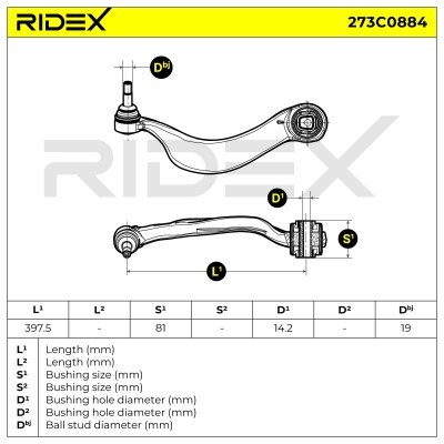 Control Arm RIDEX 273C0884 273C0884 - photo 6