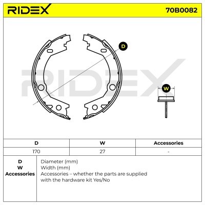 Brake Pads Set RIDEX 70B0082 70B0082 - photo 5