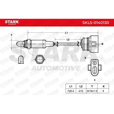 Lambda (Oxygen) Sensor Stark SKLS-0140130 SKLS-0140130 - photo 3