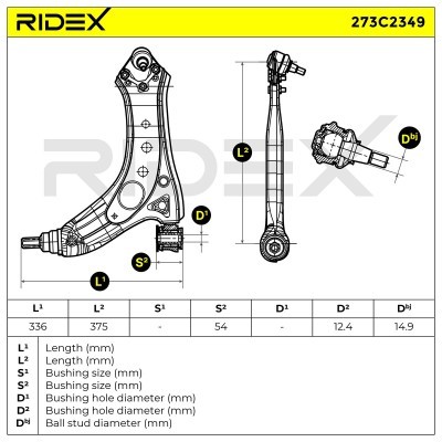 Control Arm RIDEX 273C2349 273C2349 - photo 8