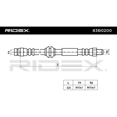 Brake Hose RIDEX 83B0200 83B0200 - photo 3