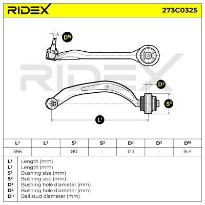 Control Arm RIDEX 273C0325 273C0325 - photo 3