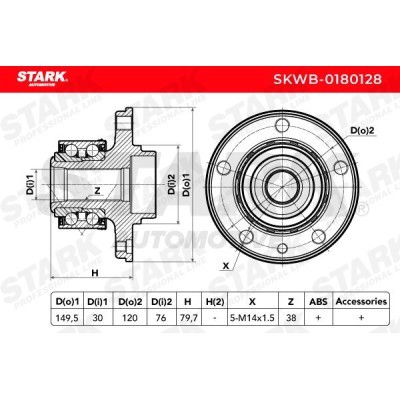 Wheel Bearing Stark SKWB-0180128 SKWB-0180128 - photo 7