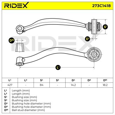 Control Arm RIDEX 273C1418 273C1418 - photo 5