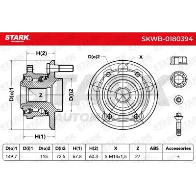 Wheel Bearing Stark SKWB-0180394 SKWB-0180394 - photo 6