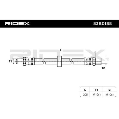 Brake Hose RIDEX 83B0188 83B0188 - photo 4