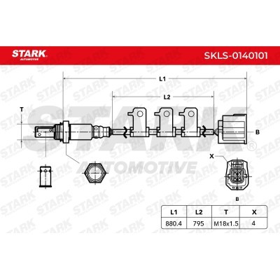 Lambda (Oxygen) Sensor Stark SKLS-0140101 SKLS-0140101 - photo 7