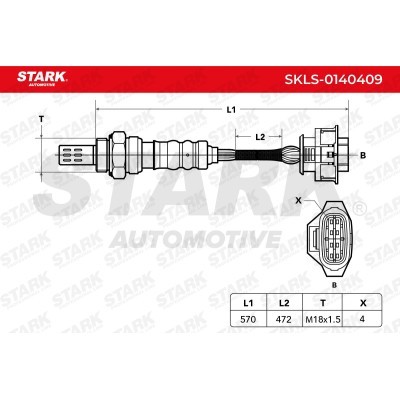 Lambda (Oxygen) Sensor Stark SKLS-0140409 SKLS-0140409 - photo 4