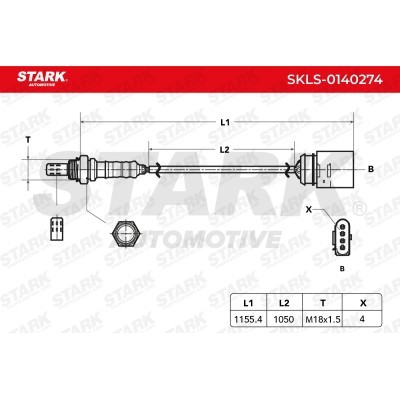 Lambda (Oxygen) Sensor Stark SKLS-0140274 SKLS-0140274 - photo 5