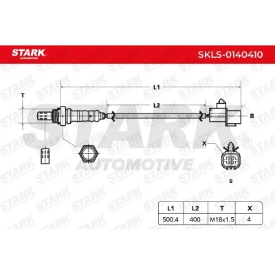 Lambda (Oxygen) Sensor Stark SKLS-0140410 SKLS-0140410 - photo 5