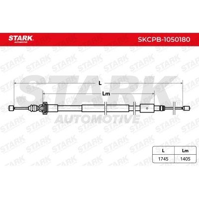 Cable Pull, Parking Brake Stark SKCPB-1050180 SKCPB-1050180 - photo 3