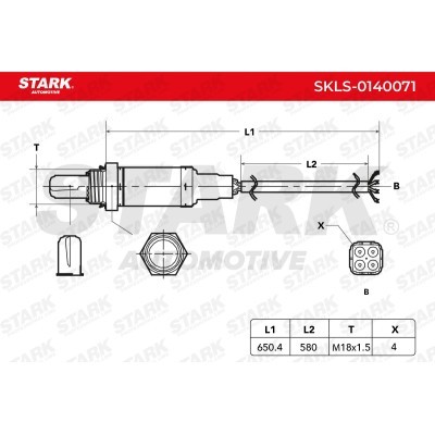 Lambda (Oxygen) Sensor Stark SKLS-0140071 SKLS-0140071 - photo 2