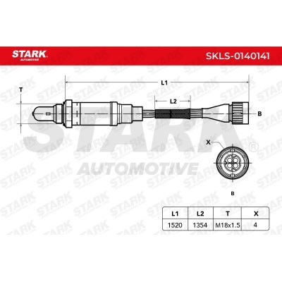 Lambda (Oxygen) Sensor Stark SKLS-0140141 SKLS-0140141 - photo 3