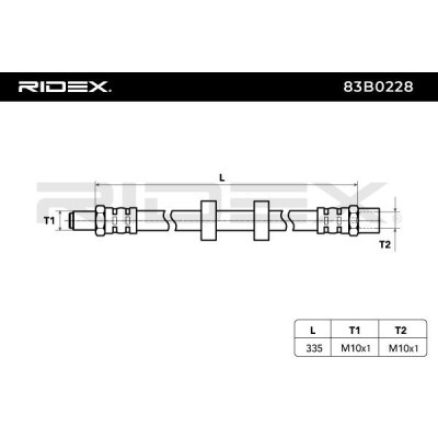 Brake Hose RIDEX 83B0228 83B0228 - photo 3