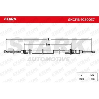 Cable Pull, Parking Brake Stark SKCPB-1050037 SKCPB-1050037 - photo 6