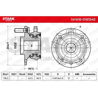 Wheel Bearing Stark SKWB-0181545 SKWB-0181545 - photo 3