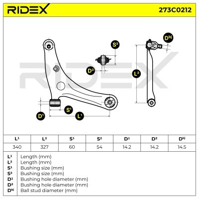Control Arm RIDEX 273C0212 273C0212 - photo 5