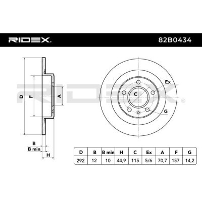 Brake Disc RIDEX 82B0434 82B0434 - photo 7