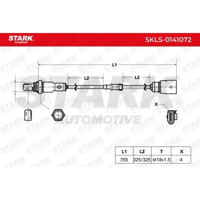 Lambda (Oxygen) Sensor Stark SKLS-0141072 SKLS-0141072 - photo 6