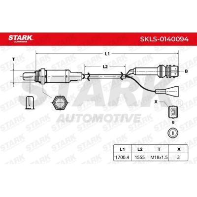 Lambda (Oxygen) Sensor Stark SKLS-0140094 SKLS-0140094 - photo 7