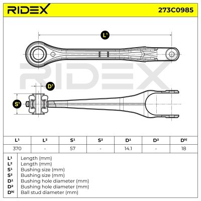 Control Arm RIDEX 273C0985 273C0985 - photo 5