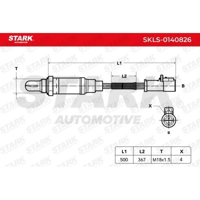 Lambda (Oxygen) Sensor Stark SKLS-0140826 SKLS-0140826 - photo 6