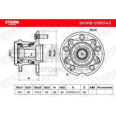 Wheel Bearing Stark SKWB-0180143 SKWB-0180143 - photo 3