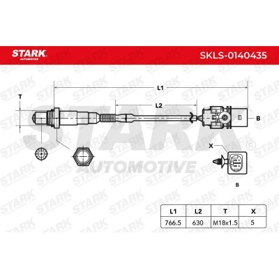 Lambda (Oxygen) Sensor Stark SKLS-0140435 SKLS-0140435 - photo 6