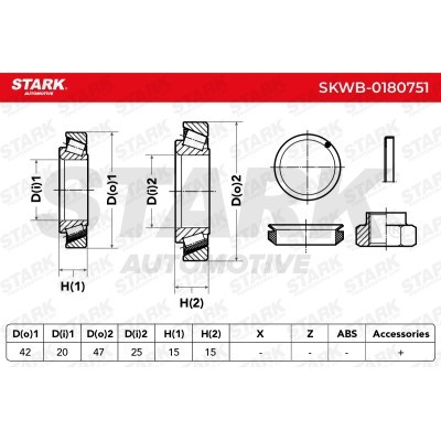 Wheel Bearing Stark SKWB-0180751 SKWB-0180751 - photo 6
