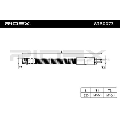 Brake Hose RIDEX 83B0073 83B0073 - photo 4