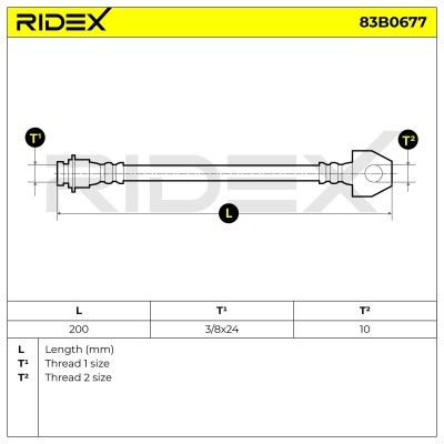 Brake Hose RIDEX 83B0677 83B0677 - photo 5