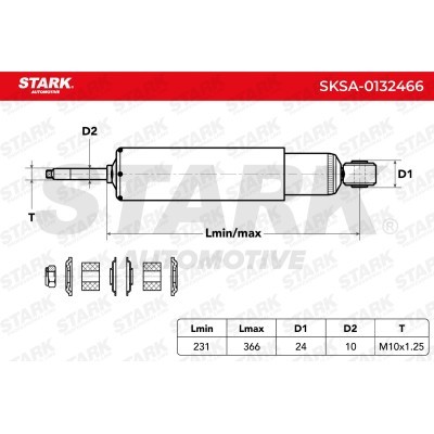 Shock Absorber Stark SKSA-0132466 SKSA-0132466 - photo 7