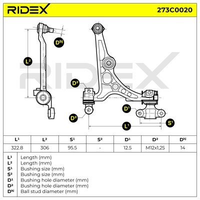 Control Arm RIDEX 273C0020 273C0020 - photo 7
