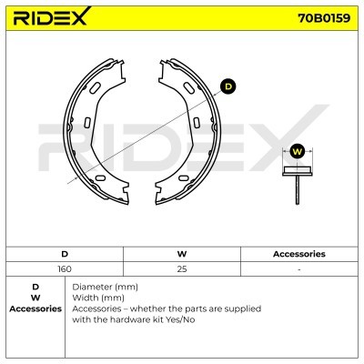 Brake Pads Set RIDEX 70B0159 70B0159 - photo 5