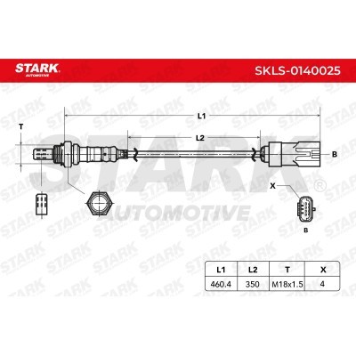 Lambda (Oxygen) Sensor Stark SKLS-0140025 SKLS-0140025 - photo 3