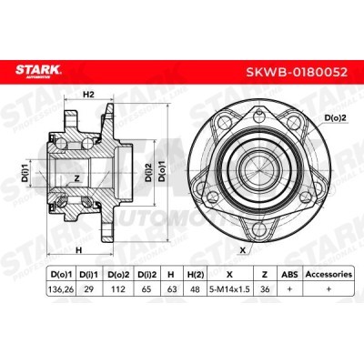 Wheel Bearing Stark SKWB-0180052 SKWB-0180052 - photo 3