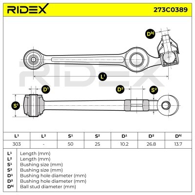 Control Arm RIDEX 273C0389 273C0389 - photo 6