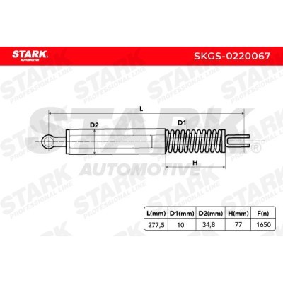 Gas Spring, boot-/cargo area Stark SKGS-0220067 SKGS-0220067 - photo 7