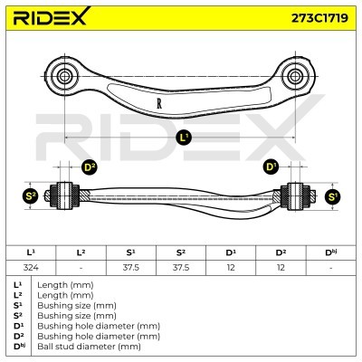 Control Arm RIDEX 273C1719 273C1719 - photo 6