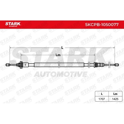 Cable Pull, Parking Brake Stark SKCPB-1050077 SKCPB-1050077 - photo 3