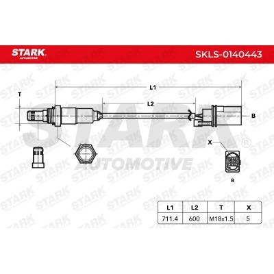 Lambda (Oxygen) Sensor Stark SKLS-0140443 SKLS-0140443 - photo 6