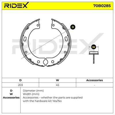 Brake Pads Set RIDEX 70B0285 70B0285 - photo 4
