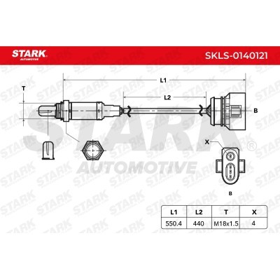 Lambda (Oxygen) Sensor Stark SKLS-0140121 SKLS-0140121 - photo 3