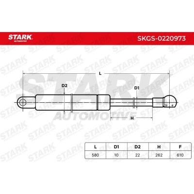 Gas Spring, boot-/cargo area Stark SKGS-0220973 SKGS-0220973 - photo 6