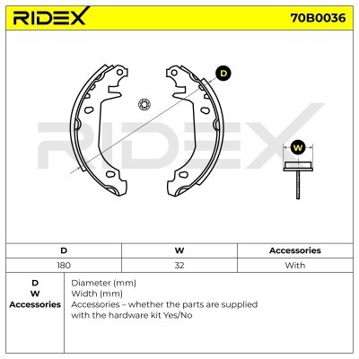 Brake Pads Set RIDEX 70B0036 70B0036 - photo 5