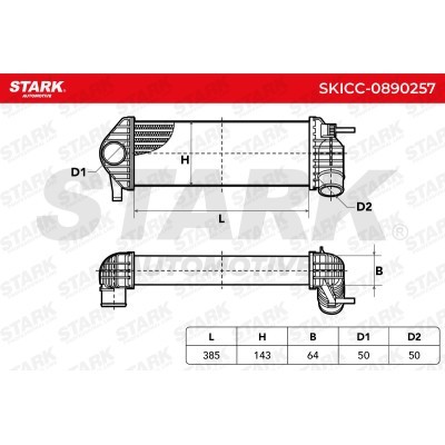 Intercooler, Charger Stark SKICC-0890257 SKICC-0890257 - photo 7